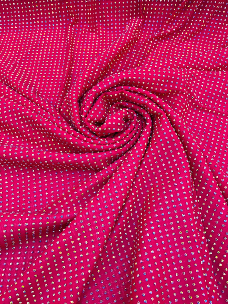 Rhinestone Embroidered Tulle Fabric: Fabrics from India, SKU